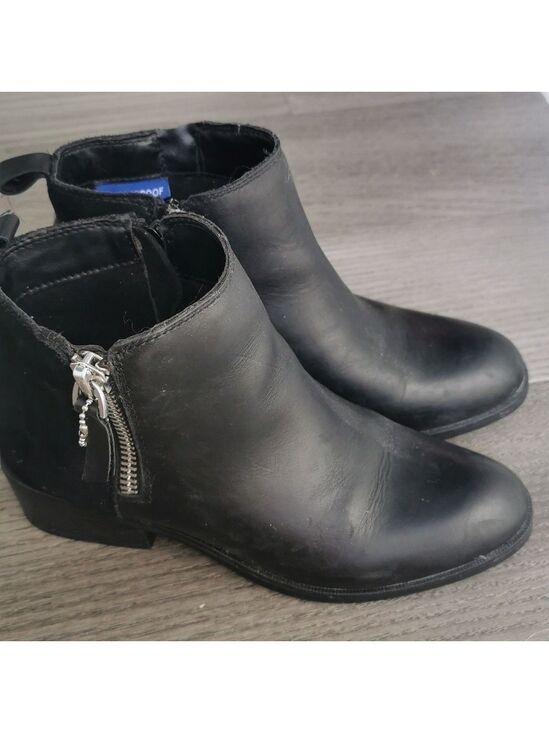 Aldo Shoes - Aldo waterproof black boots, side zip. Size 6. EUC